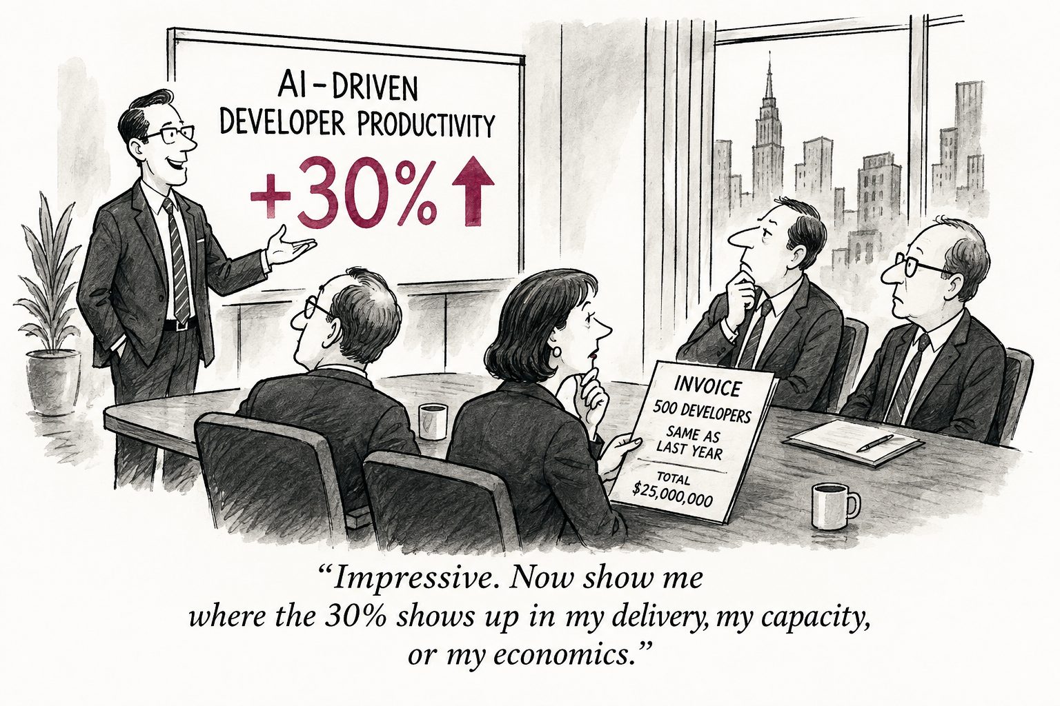 Your Vendor Says AI Made Developers 30% More Productive. Where Did the 30% Go ?